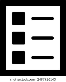 209 - List Line Vector Icon Design