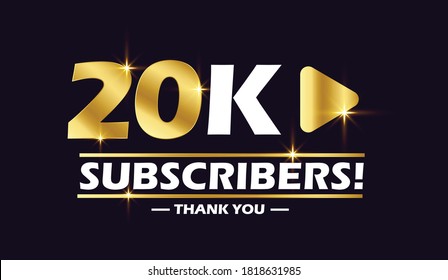 20k subscribers with play button celebration