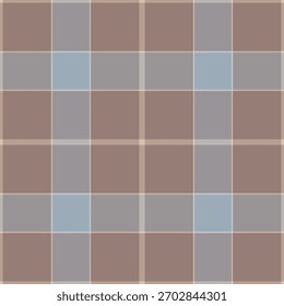 20s plaid vector pattern, subtle textile background tartan. Softness seamless texture fabric check in pastel and vintage gray colors palette.