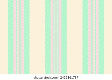 20s texture textile fabric, november seamless stripe pattern. Duvet background vector lines vertical in light and mint color.