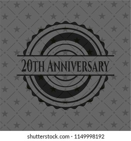 20th Anniversary black emblem