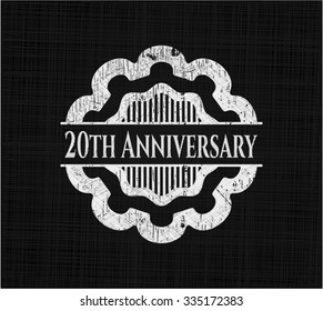 20th Anniversary chalk emblem