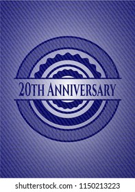20th Anniversary with jean texture