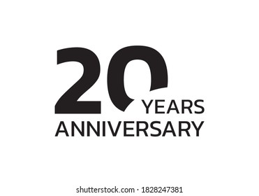 20th Anniversary Logo 20 Years Celebrating Stock Vector (Royalty Free ...