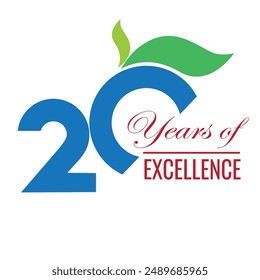 20th anniversary logo and 20 years of excellence logo
