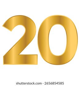 ilustração do modelo do vetor do projeto do logotipo do 20o aniversário
