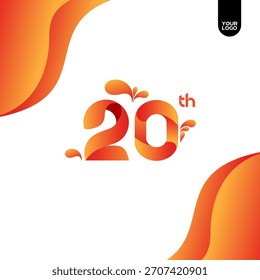 20-jähriges Jubiläum Logo, Twist Ribbons Logo