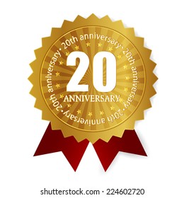 20th anniversary medal frame