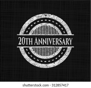 20th Anniversary on blackboard