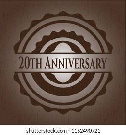 20th Anniversary wooden signboards