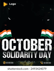 20th october national solidarity day social media sale banner or instagram post promotion template | 20th october national solidarity day celebration promotion template design | 20th october national