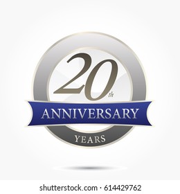 20th Year Anniversary Logo Vector Isolated Stock Vector (Royalty Free ...