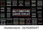 20+Ugly Christms Sweater Pattern template