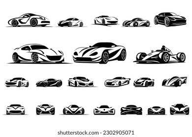 21 Cars Design SVG and Car Vector Bundle svg