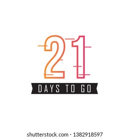 21 Days to go design template