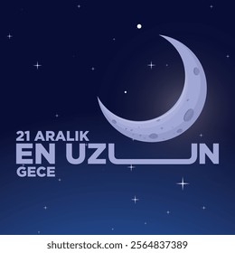 "21 Aralık en uzun gece. December 21st is the longest night."