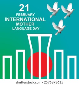 21 February international mother language day vector illustration