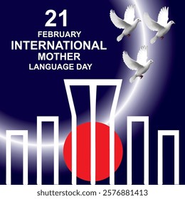 21 February international mother language day vector illustration