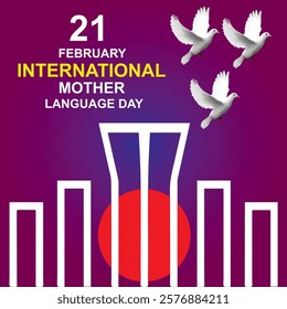 21 February international mother language day vector illustration