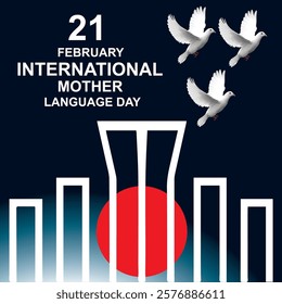 21 February international mother language day vector illustration