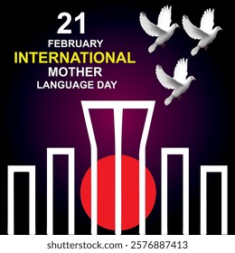 21 February international mother language day vector illustration