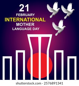  21 February international mother language day vector illustration