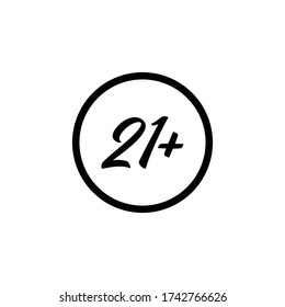 Más De 21 Icono En El Vector De Fondo Blanco