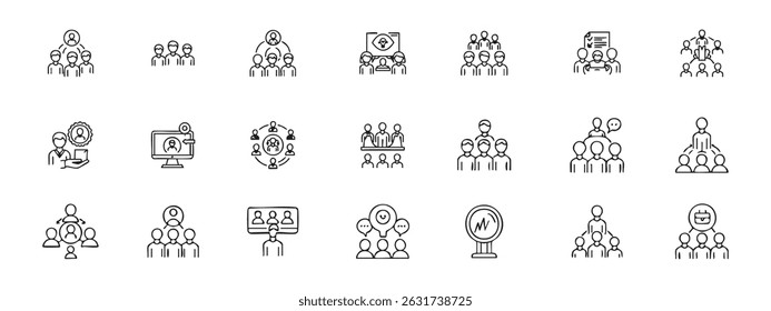 21 ícone conjunto ilustração vetor design