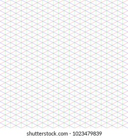 2:1 large isometric grid ideal for pixel art, with three axis: x, y, z.