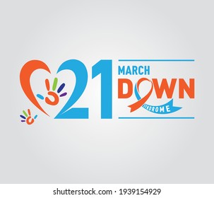 21 march down syndrome vector template