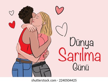 21 ocak dünya sarılma günü 21 de enero, feliz día del abrazo mundial