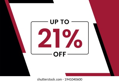 Up to 21% off banner, Upto 21% off, Discount offer, Banner Add, Special Offer add