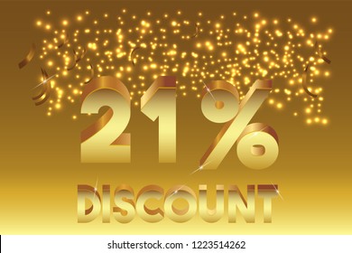 21% off discount promotion sale,  sale promo marketing.