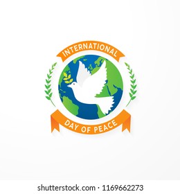 21 september day of peace background template use for banner and poster design element 