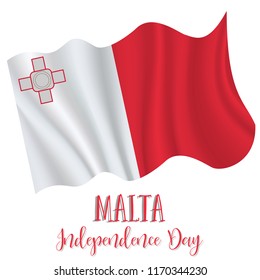 21 September, Mata Independence Day background in national flag color theme. France National Day. Celebration banner with waving flag. Vector illustration