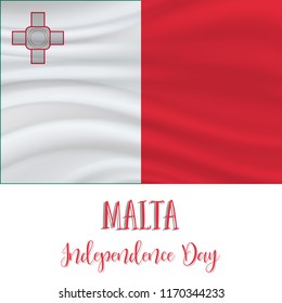 21 September, Mata Independence Day background in national flag color theme. France National Day. Celebration banner with waving flag. Vector illustration