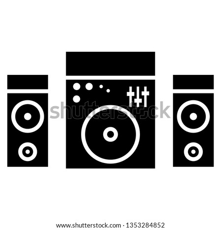 2.1 stereo system icon