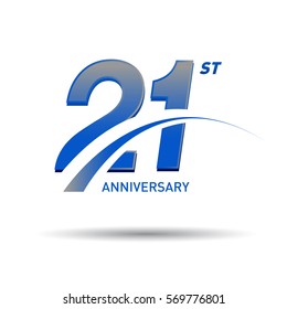 21 Years Anniversary Celebration Design.