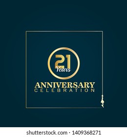 21 years anniversary logo.celebrating 21 years, anniversary logo