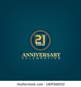 21 years anniversary logo.celebrating 21 years, anniversary logo