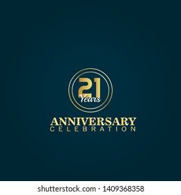 21 years anniversary logo.celebrating 21 years, anniversary logo