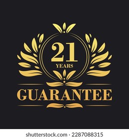 21 Years Guarantee Logo vector,  21 Years Guarantee sign symbol