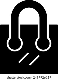 210 - Shopping Bag Line Vector Icon Design