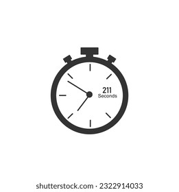 211 seconds timer Clocks, Timer 211 sec icon.