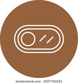 214 - Toggle Button Line Multi Circle Vector Icon Design