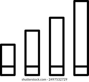 216 - Signal strength Flat Vector Icon Design