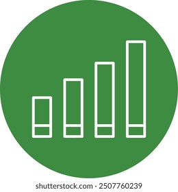 216 - Signal strength Line Multi Circle Vector Icon Design