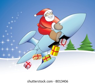 21st Century Rocket Santa