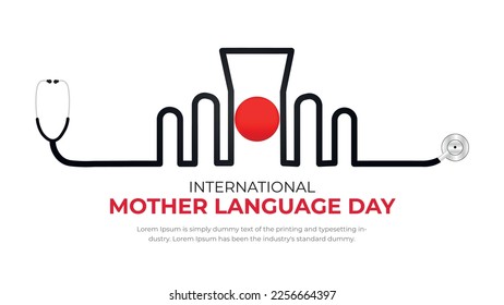 21st February international mother language day social media post design