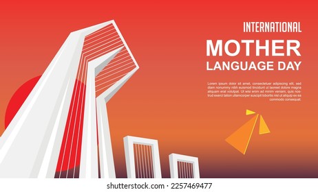 21st February international mother language day social media post design